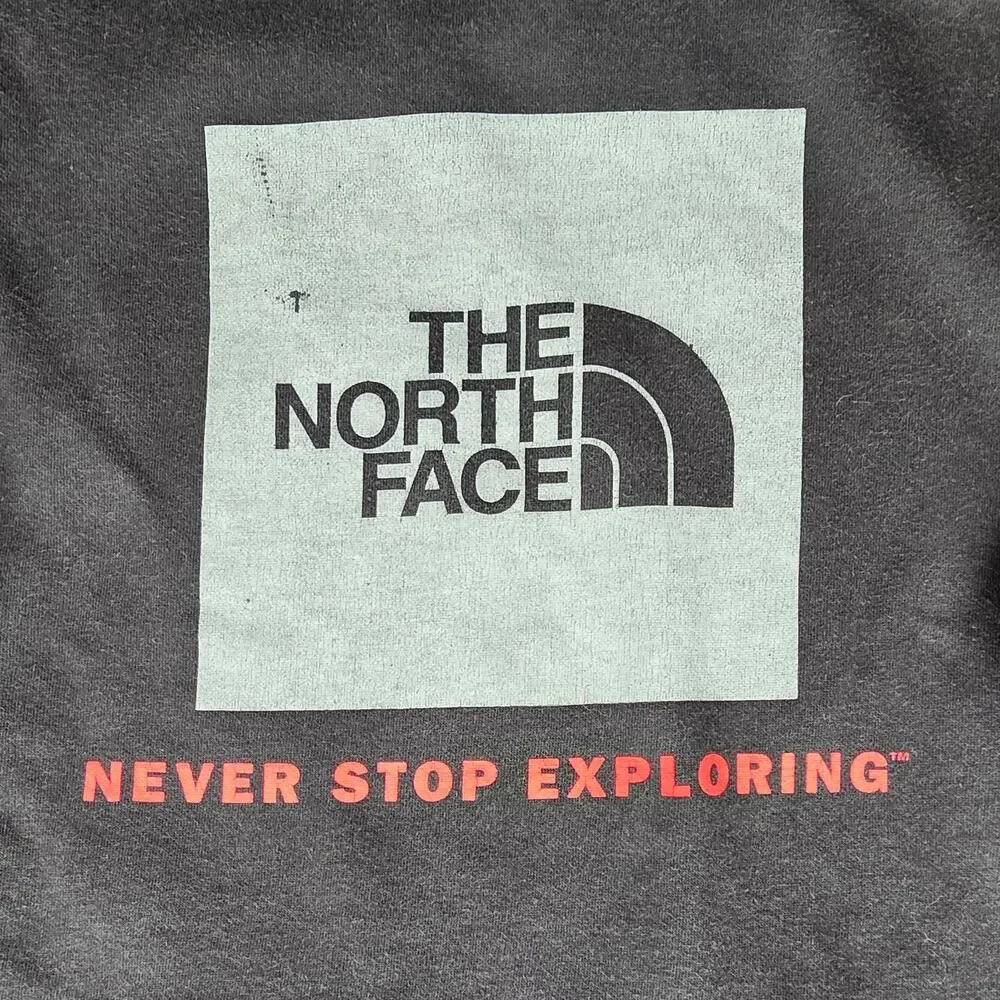 THE NORTH FACE MENS BLACK NEVER STOP EXPLORING HOODIE SIZE SMALL FLEECE